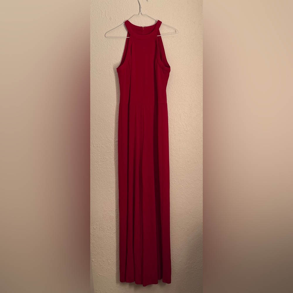 Lauren Ralph Lauren Crimson Halter Jumpsuit